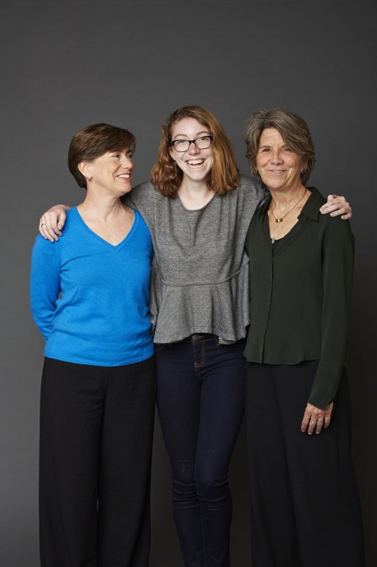 Hillary and Julie Goodridge with their daughter Annie
