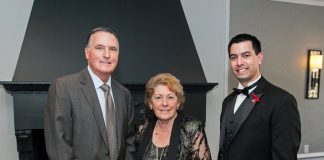 Harry Collings,Angela Menino,Sylvain Bruni,Boston Pride gala 2015