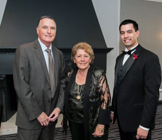 Harry Collings,Angela Menino,Sylvain Bruni,Boston Pride gala 2015