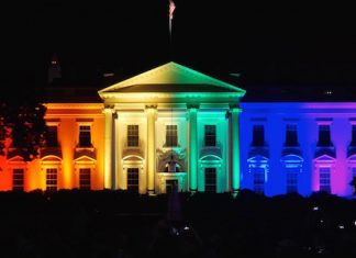 White House rainbow colors