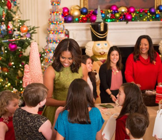 Bryan Rafanelli,First Lady Michelle Obama,White House,Christmas
