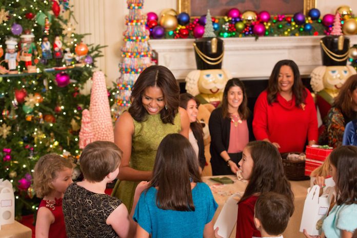 Bryan Rafanelli,First Lady Michelle Obama,White House,Christmas