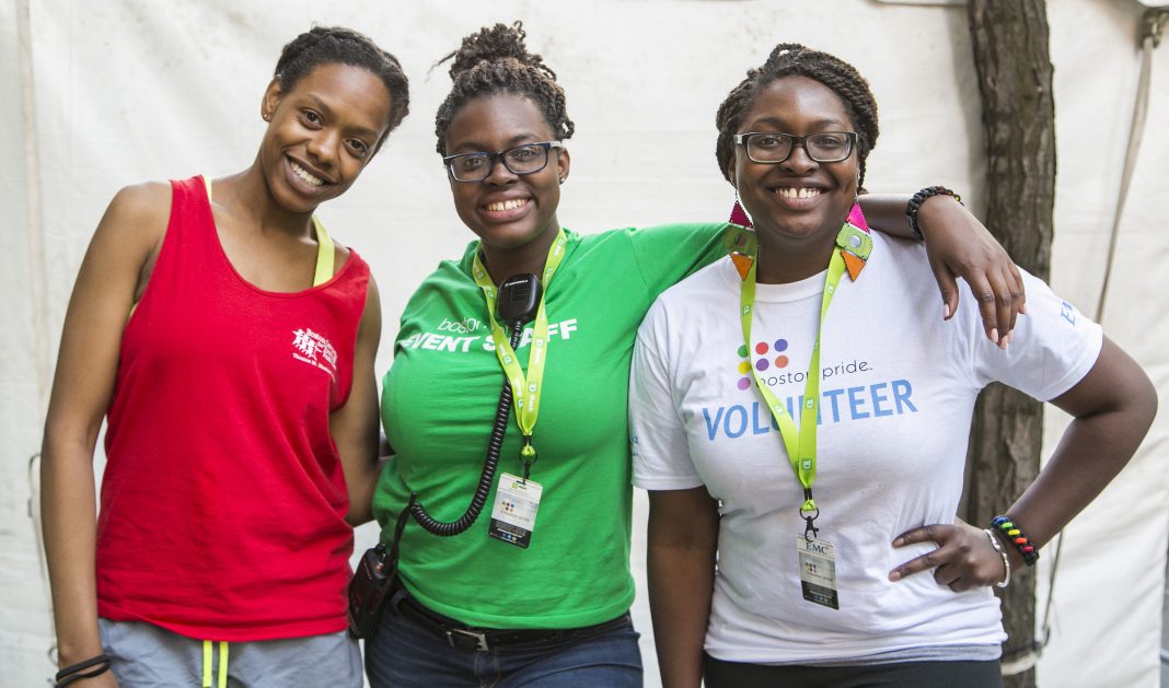 Boston Pride volunteers