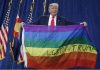 Donald Trump,rainbow flag