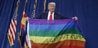 Donald Trump,rainbow flag