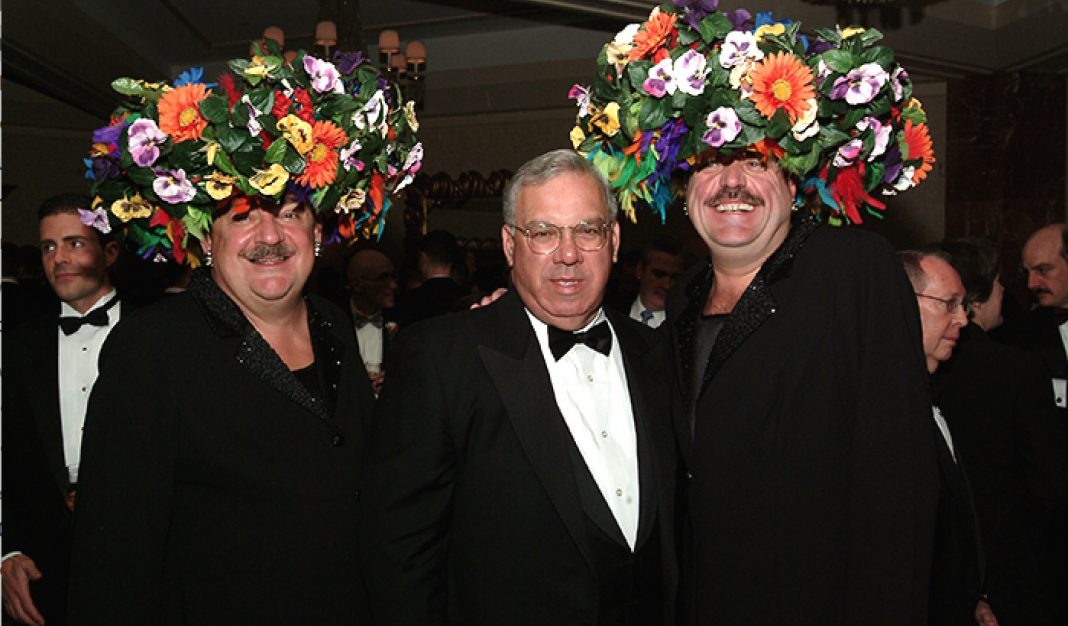 Hat Sisters Tim O'Connor and John Michael Gray,Boston Mayor Thomas Menino