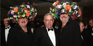 Hat Sisters Tim O'Connor and John Michael Gray,Boston Mayor Thomas Menino