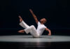 Alvin Ailey Dance Theater's Vernard Gilmore in AADT's Revelations. Photo Paul Kolnik