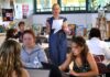 Sara Barber-Just’s Journalistic Writing class at Amherst Regional High School. Photo John Tlumacki/Boston Globe