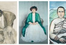 Alice B. Toklas by Dora Maar, Mabel Dodge Luhan by Mary Foote, Gertrude Stein by Francis Picabia